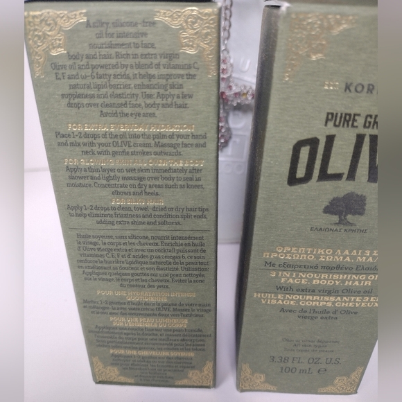 NIB🔥$45 KORRES Pure Greek 3-in-1 Olive Oil for Face/Body/Hair Exp 2027+ - Picture 9 of 11